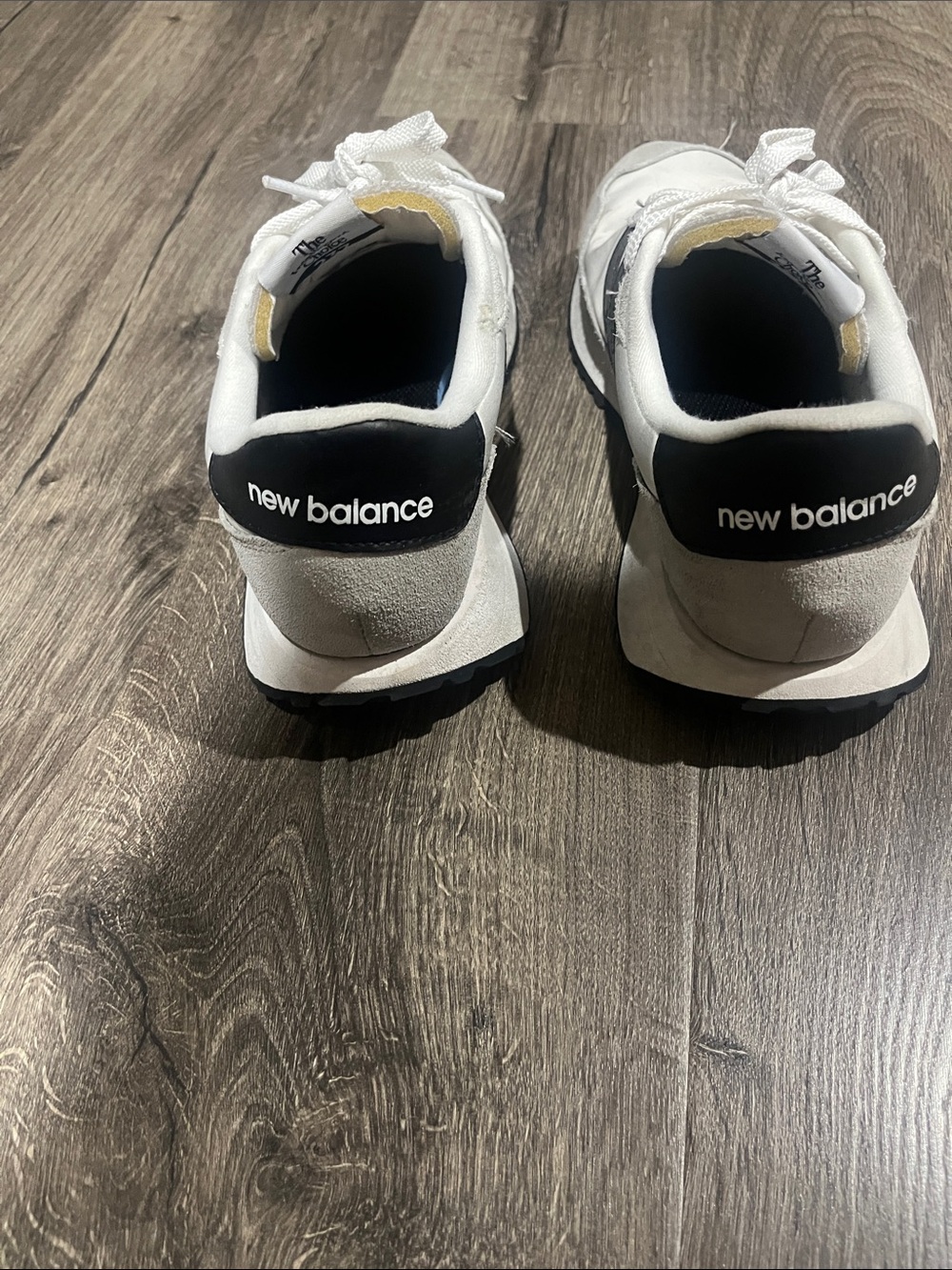 New Balance Women's White and Black Retro Runner Sneakers - Picture 2 of 4